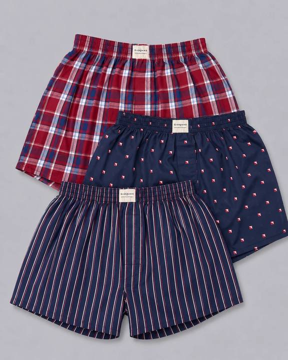 Men’s Woven Boxer Three-Pack