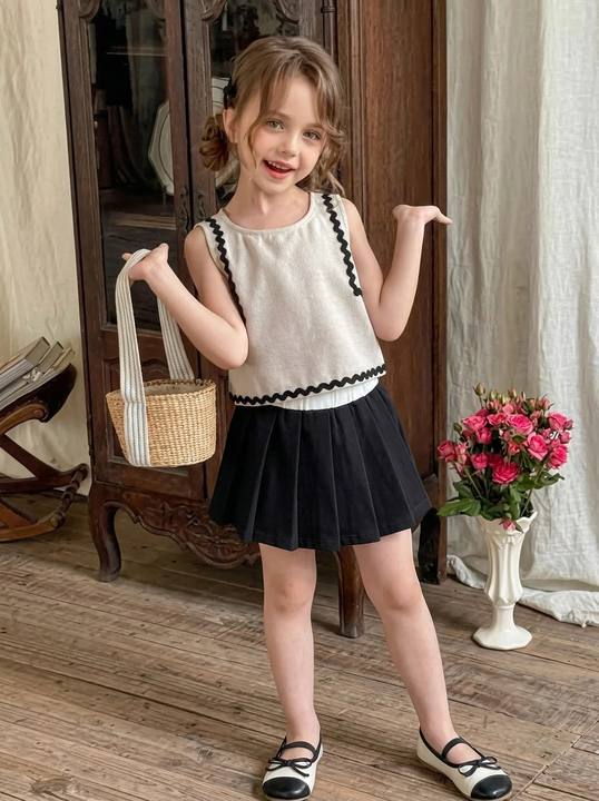 Girls Pleated Skirt