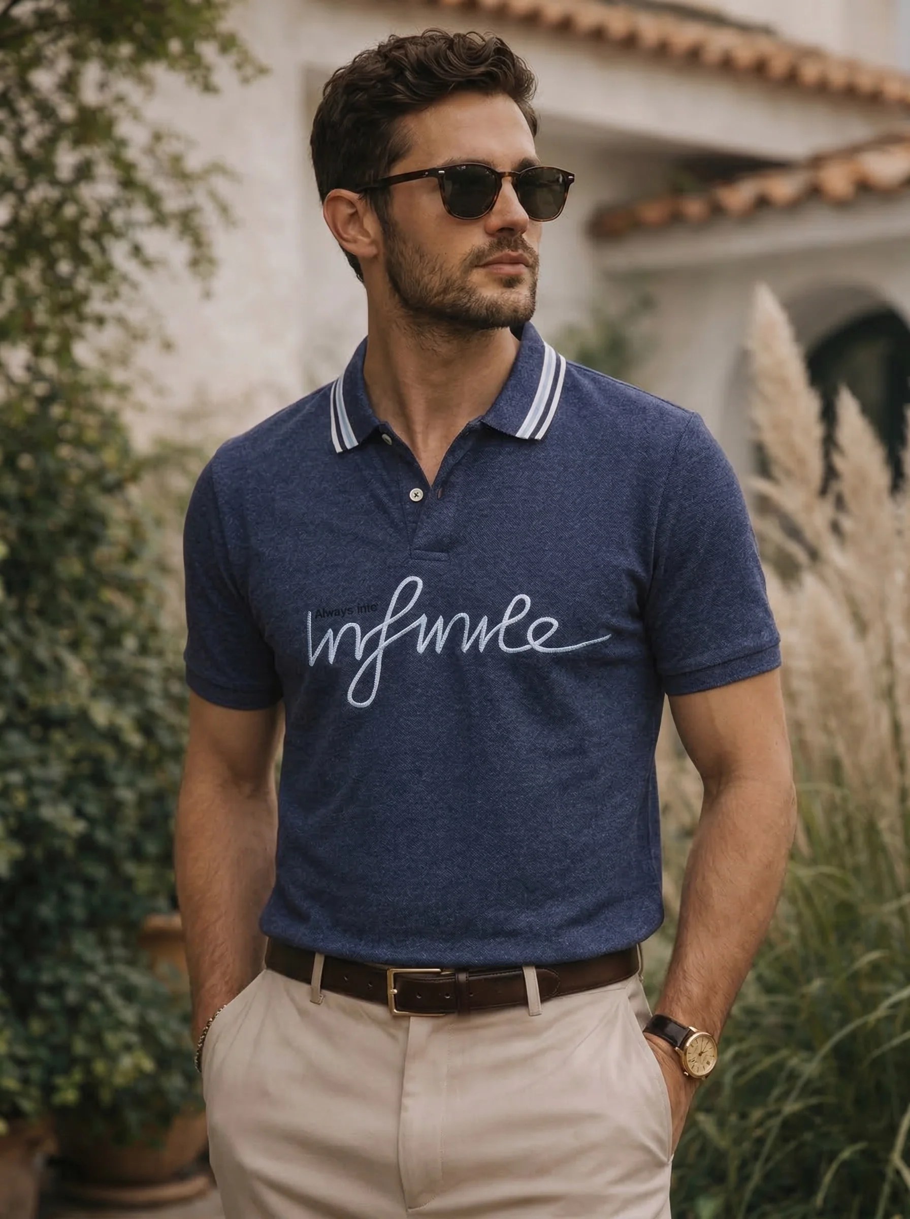 Men’s Graphic Polo T-Shirt