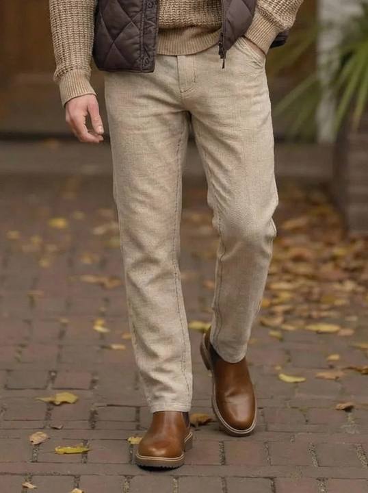 Slim Fit Stretch Linen