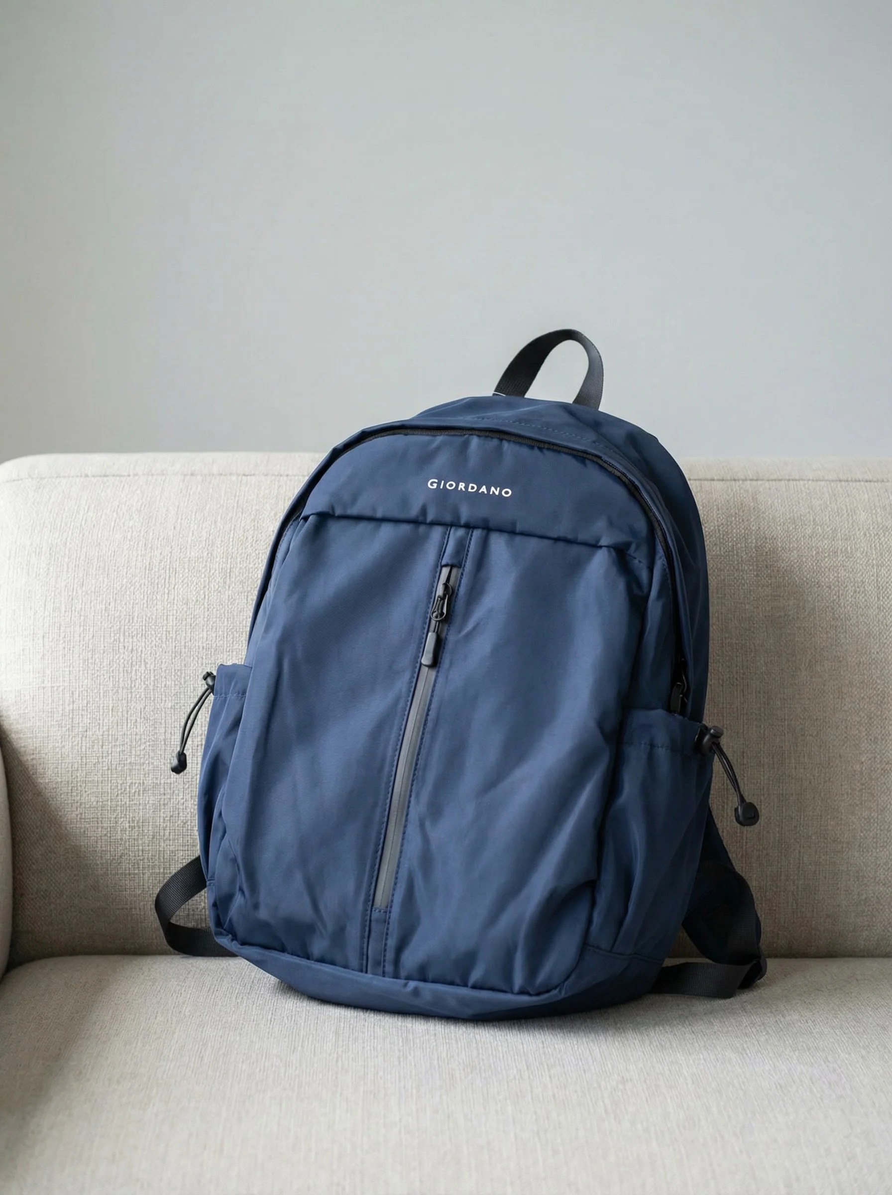 Minimal Zip-Front Backpack