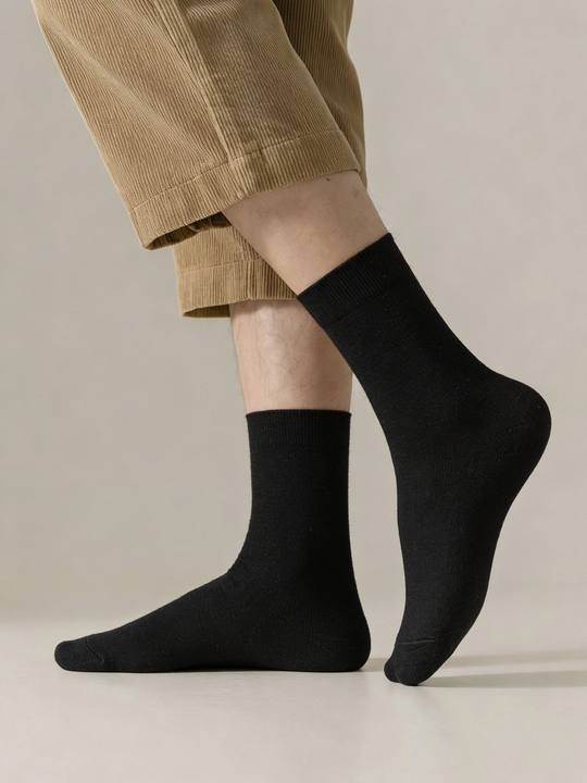 Ribbed Crew Socks