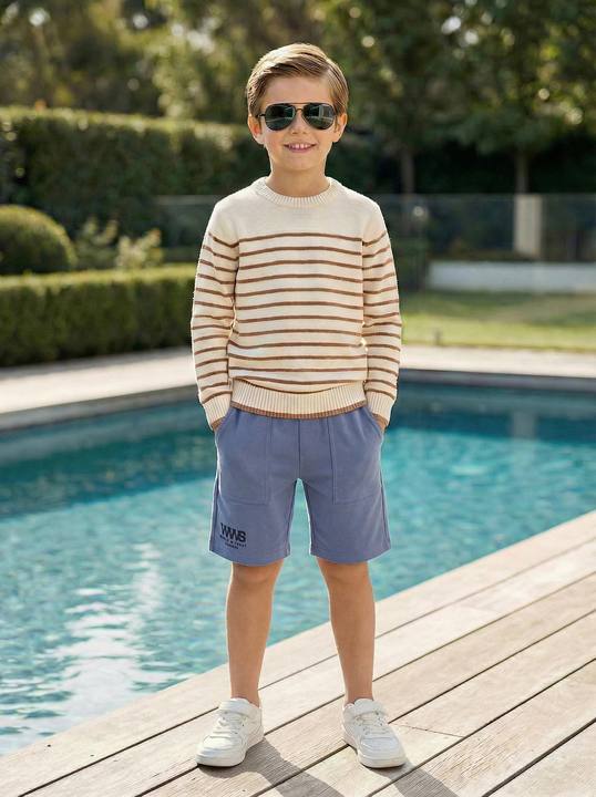 Kids Printed Sports Shorts