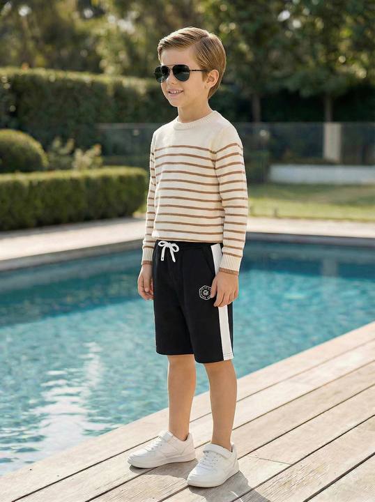 Kids Logo Detail Sports Shorts