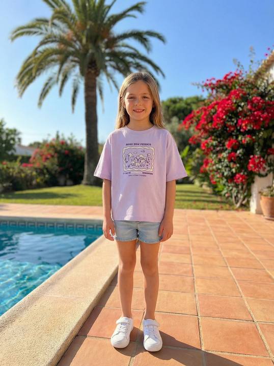 Kids Graphic Oversized T-Shirt