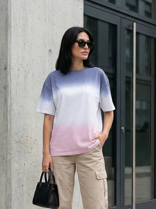 Gradient Effect Short Sleeve T-Shirt