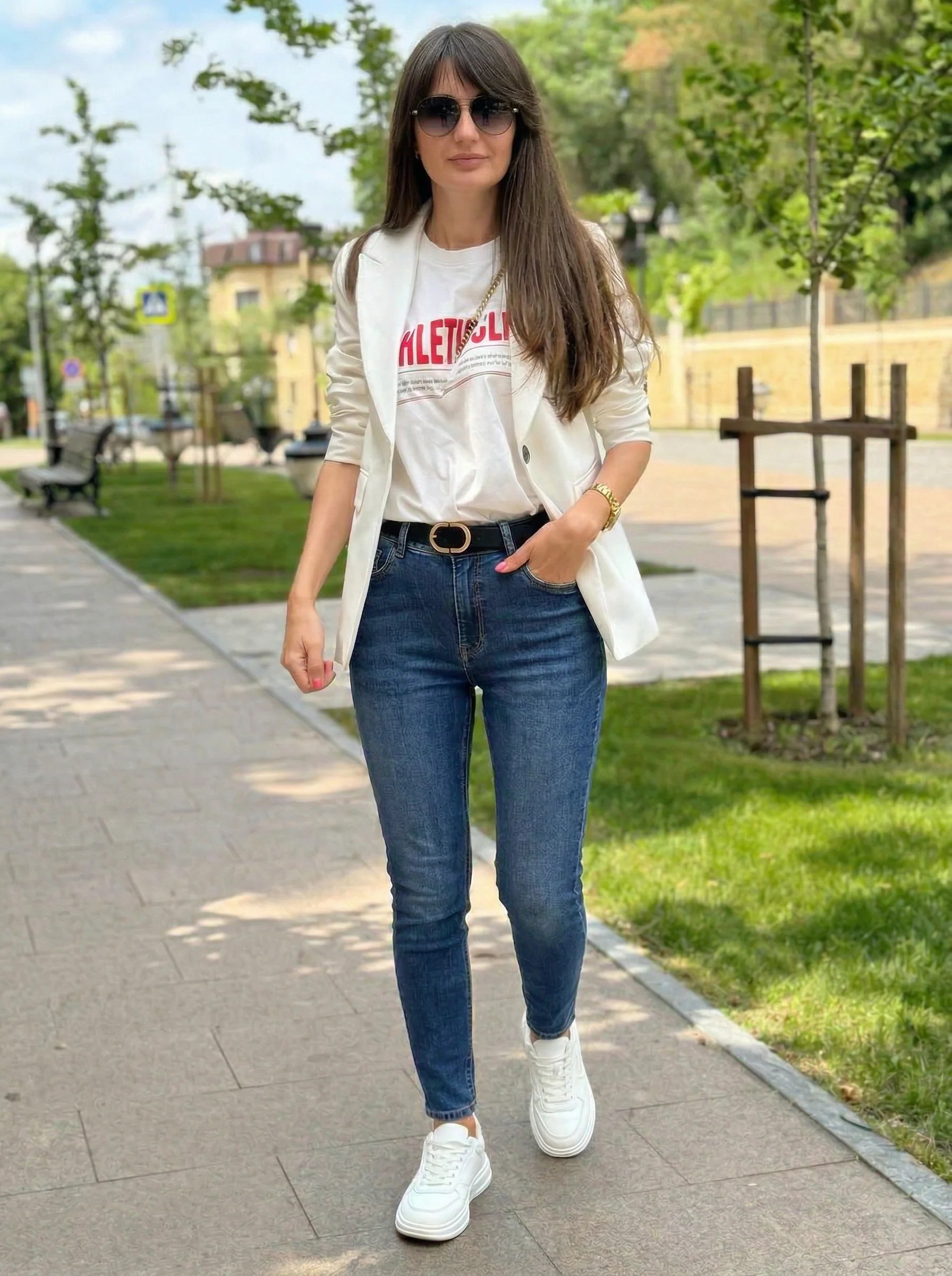 High-Rise Slim-Fit Jeans