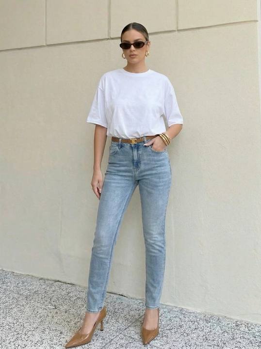 High-Rise Slim-Fit Jeans