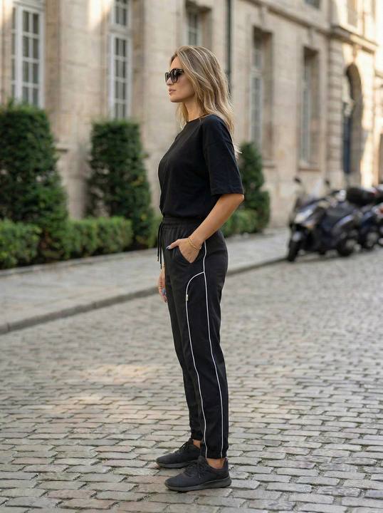 Slim-Fit Stripe Jogger Pants