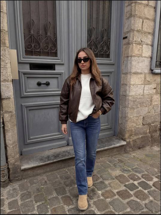 High-Rise Straight Ankle Jeans