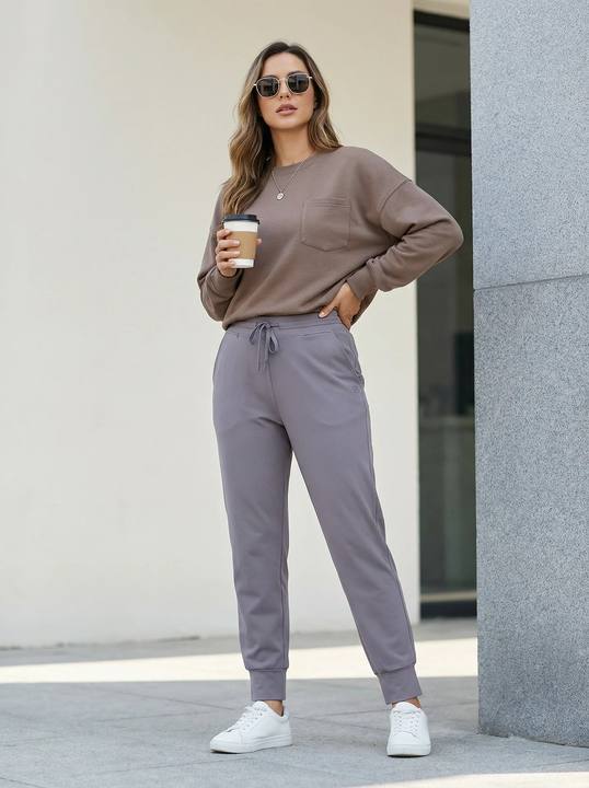Slim-Fit Drawstring Jogger Pants