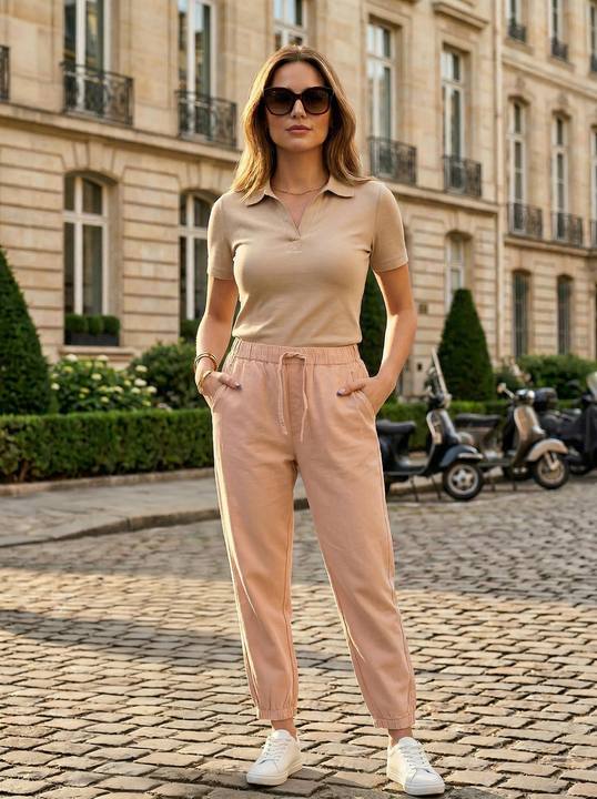 Elastic Drawstring Jogger Pants