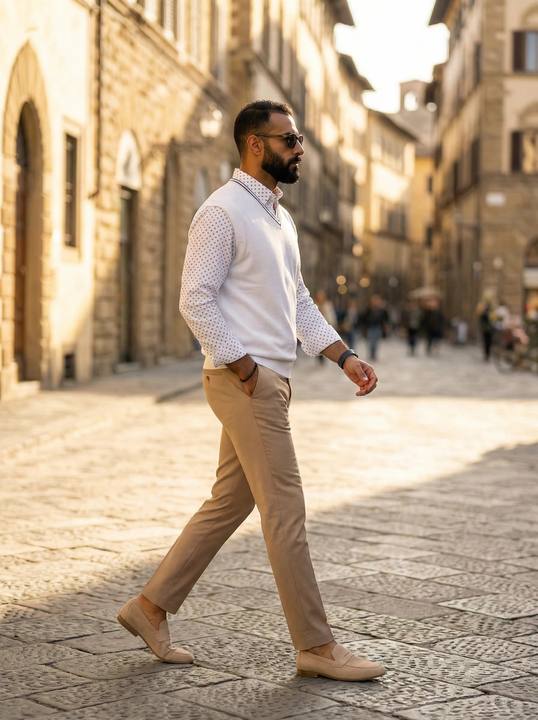 V-Neck Knit Sweater Vest
