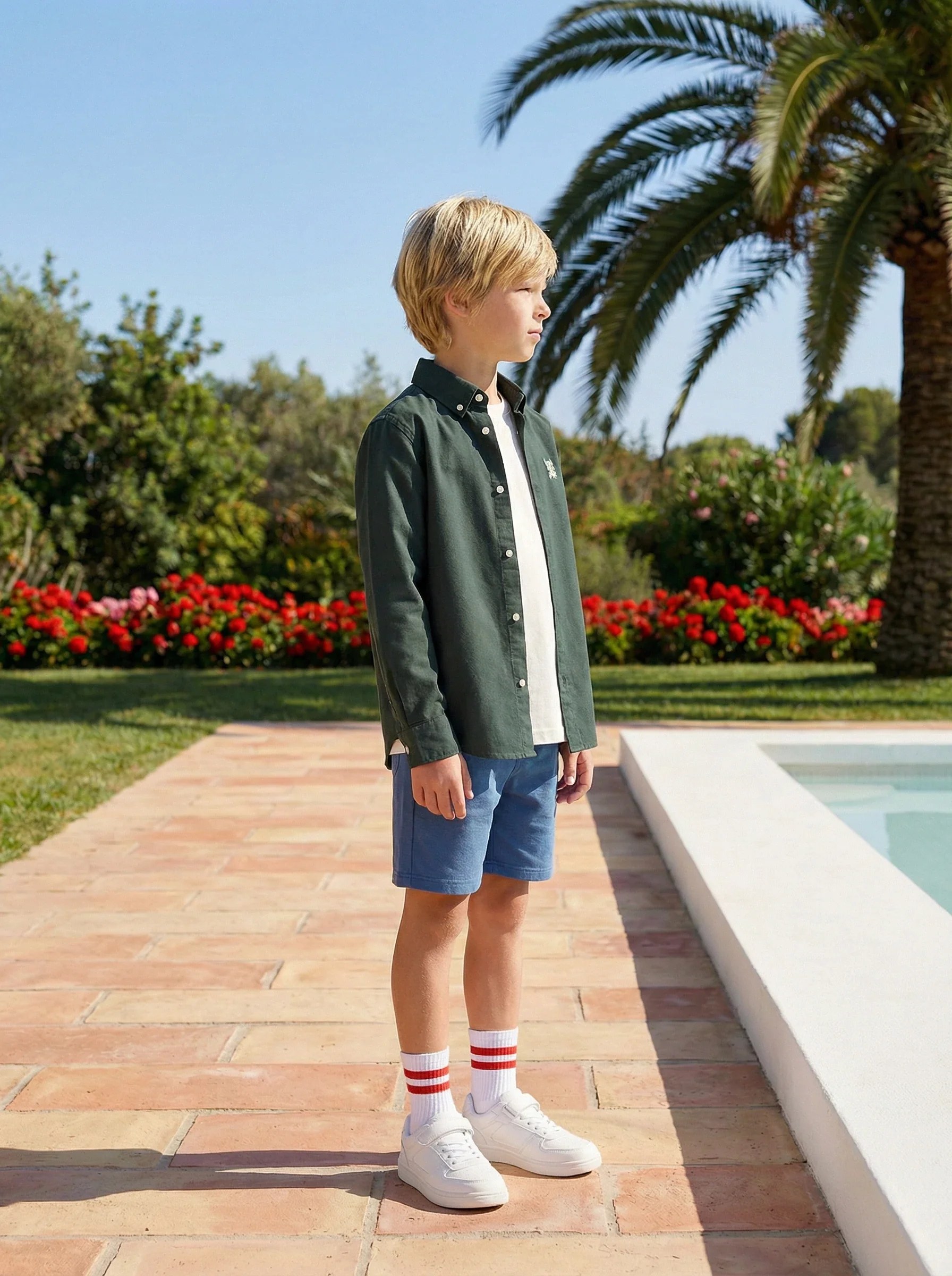 Kids Long Sleeve Button-Down Shirt
