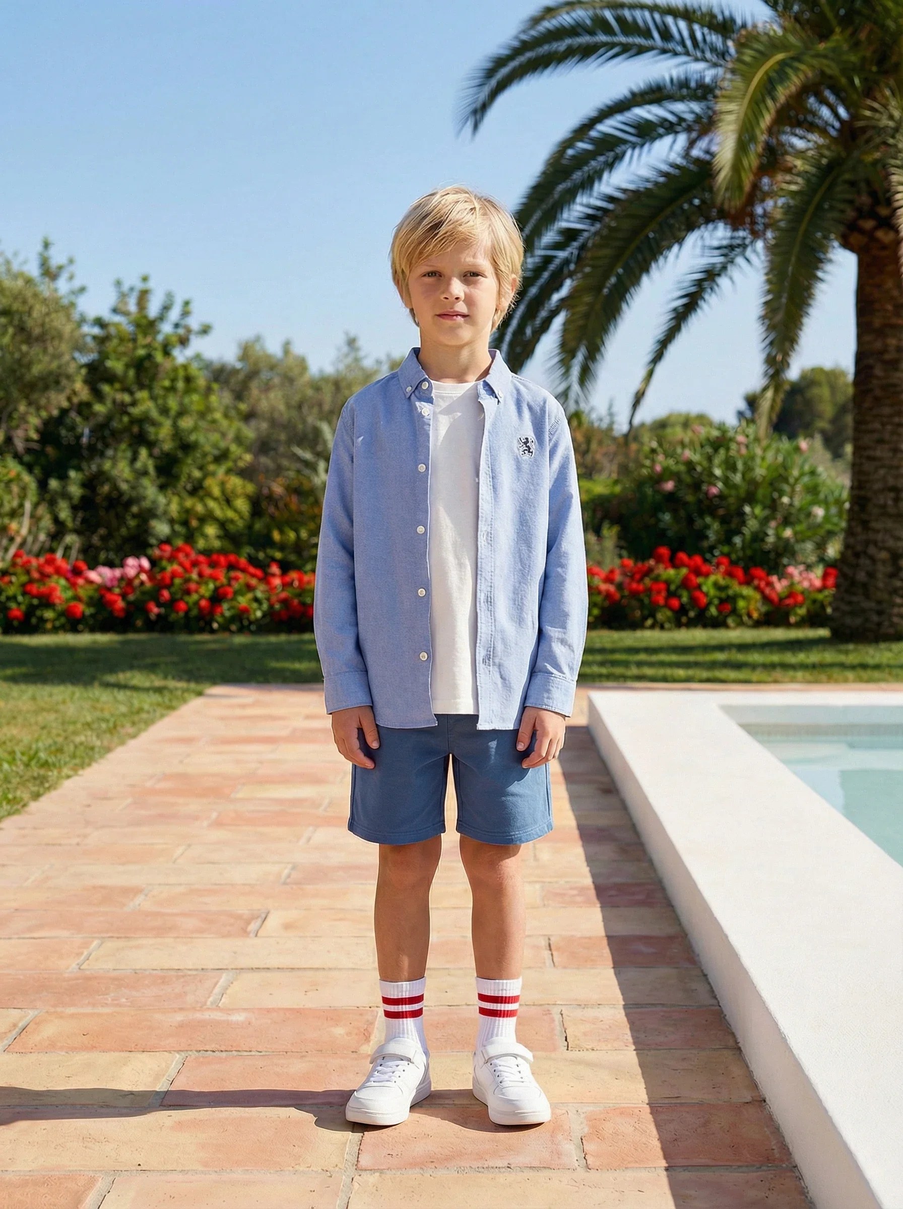 Kids Long Sleeve Button-Down Shirt