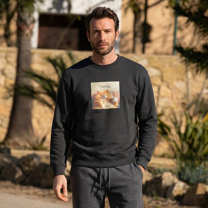 Graphic Crew Neck Sweatshirt