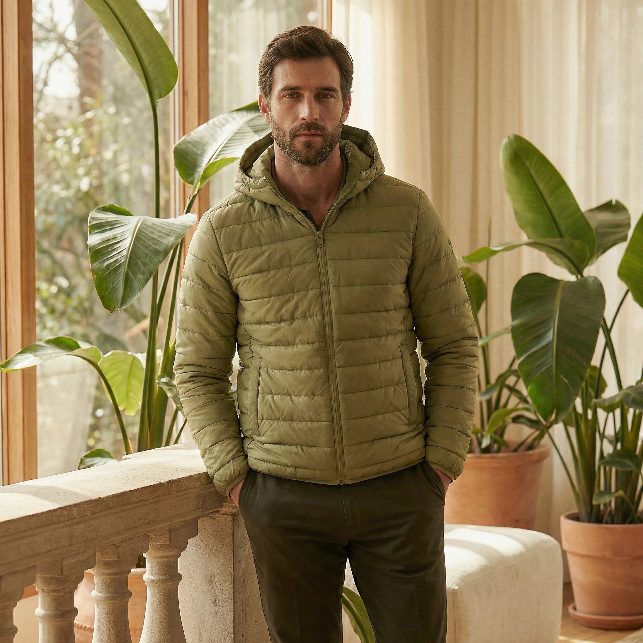 Hooded Quilted Puffer Jacket