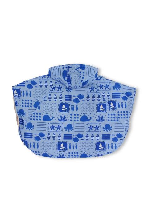 boys waterproof poncho – baby blue