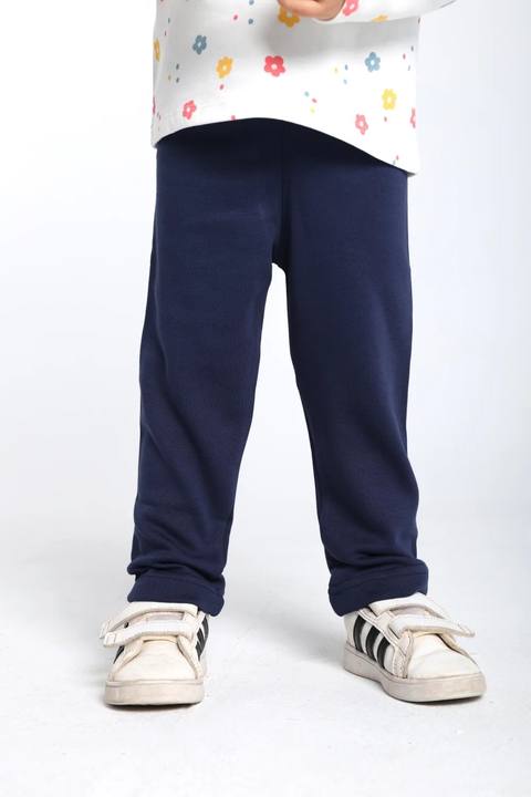unisex interlock fur leggings – navy