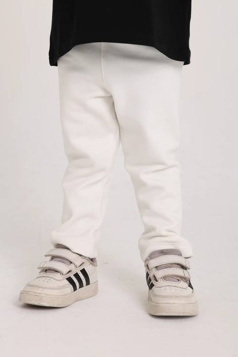 unisex interlock fur leggings – offwhite