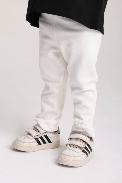 unisex interlock fur leggings – offwhite