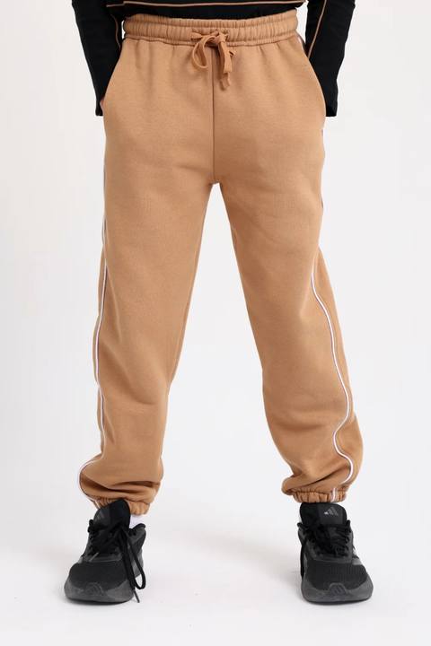 cotton sweatpants – camel