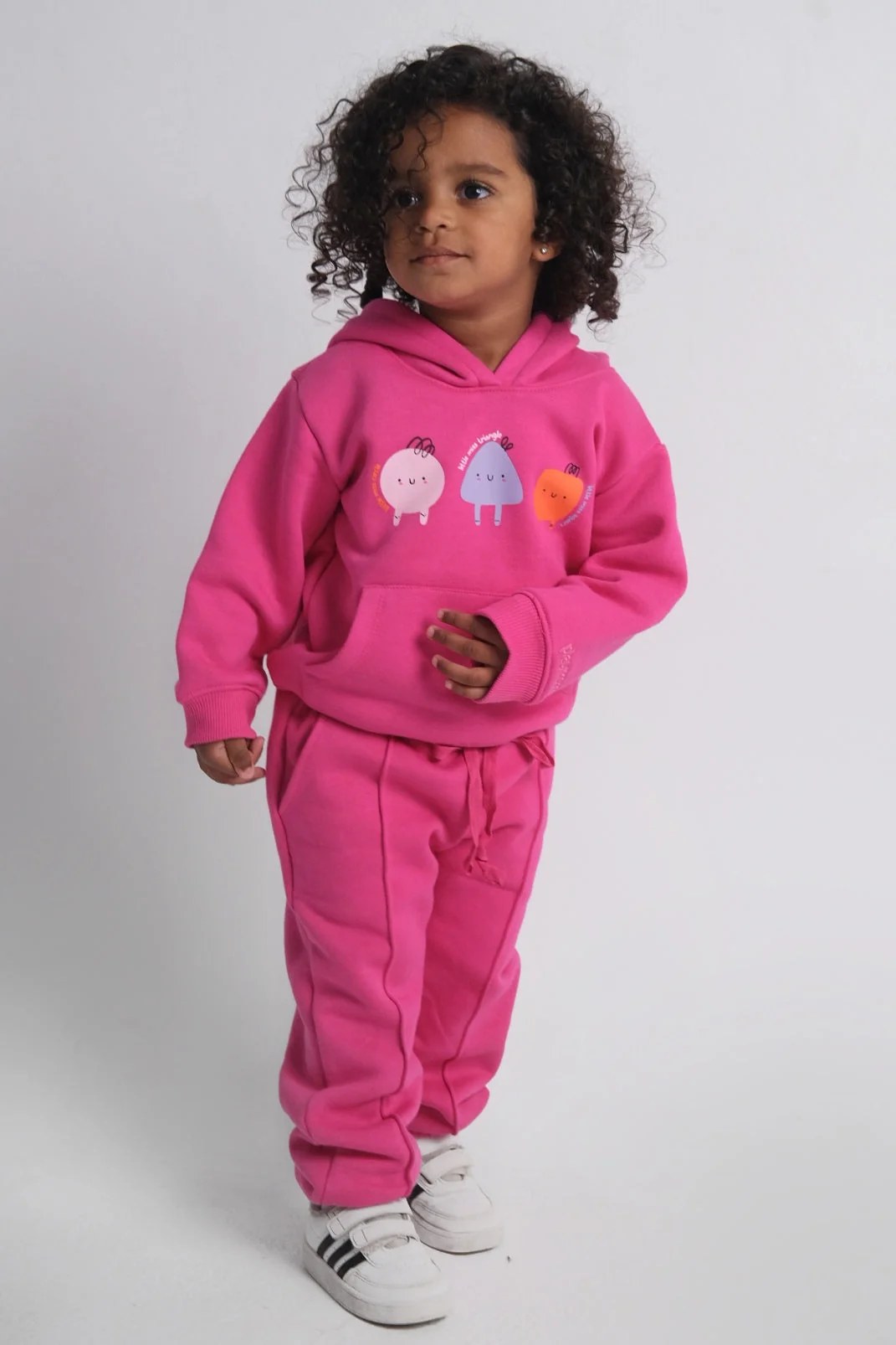 fuchsia 2-piece hooded outfit set