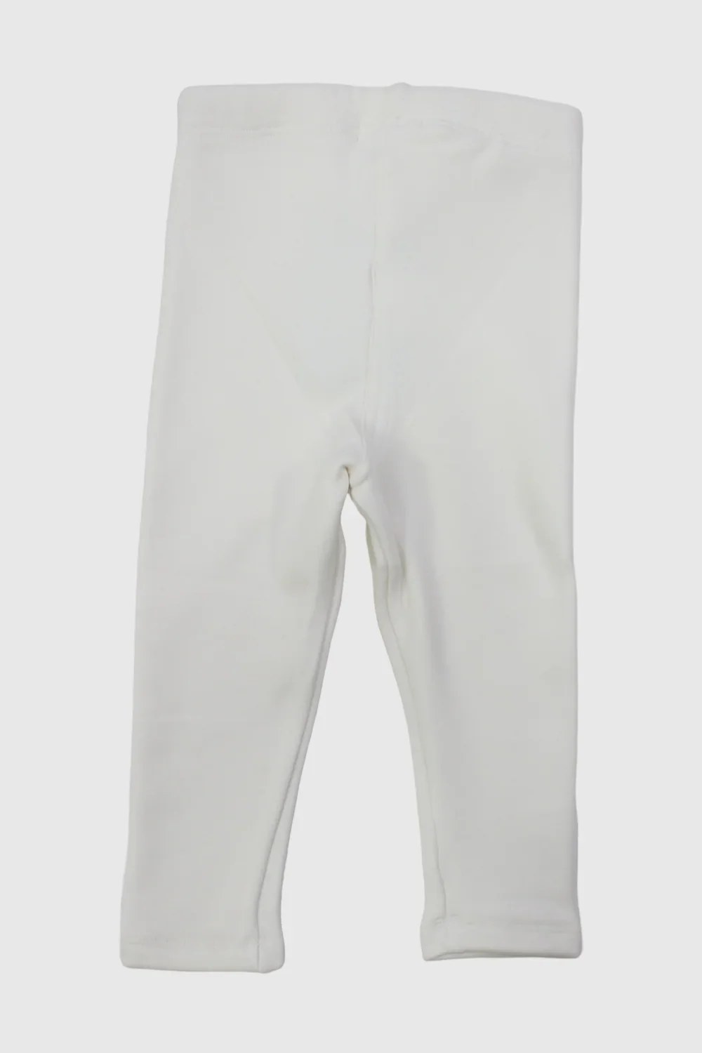 unisex offwhite fleeced leggings