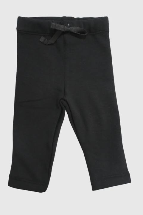 unisex black fleeced leggings