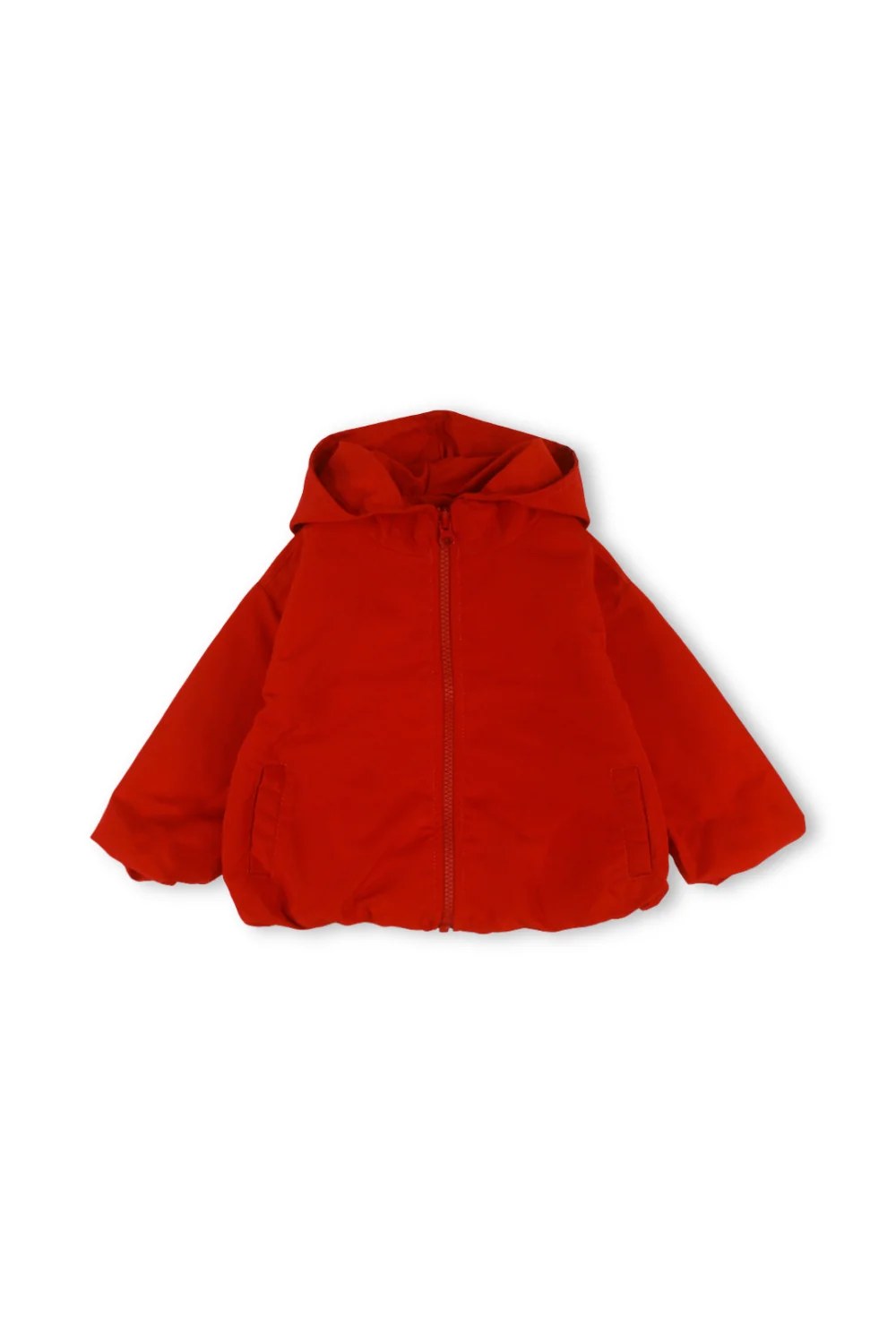 baby boys waterproof hooded jacket – red