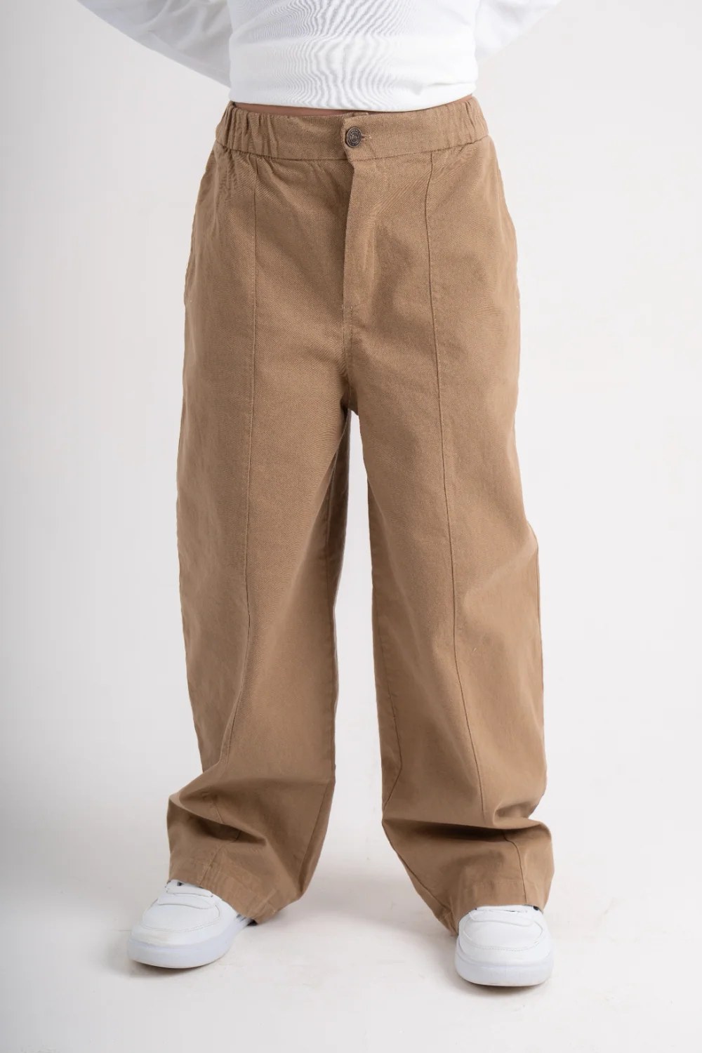 boys gabardine pants – coffee