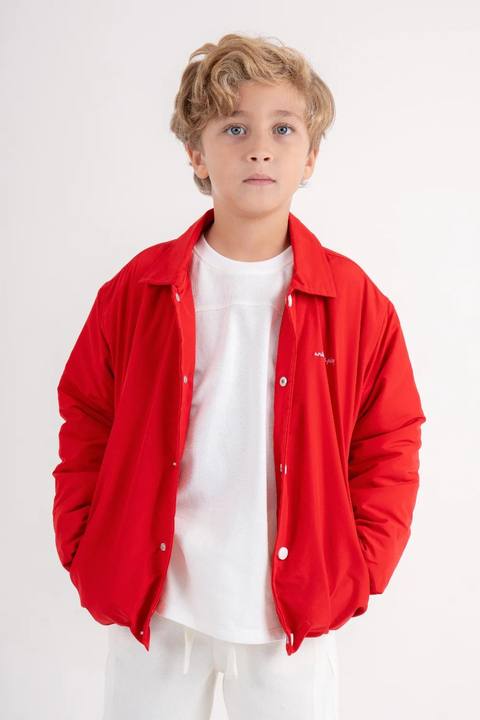 unisex waterproof jacket – red