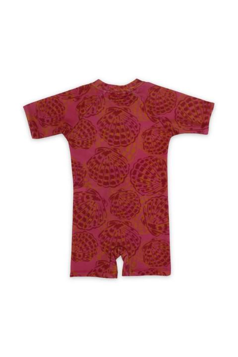 baby girls one-piece swimsuit – printed maroon