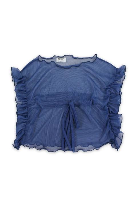 baby girls tulle beach cover-up – indigo