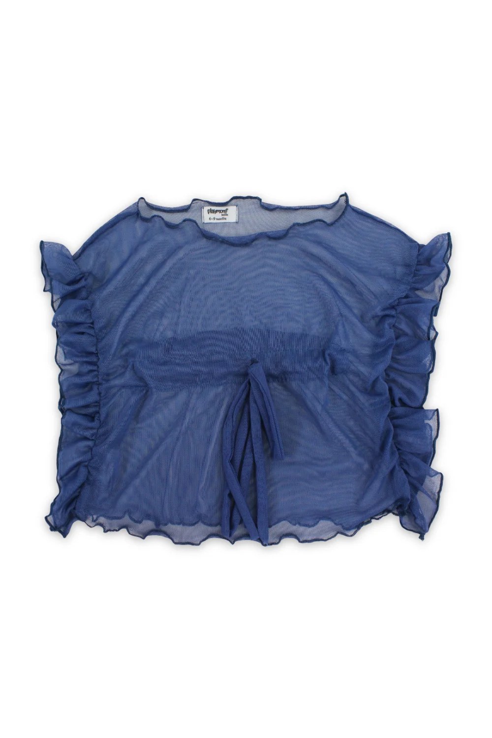 baby girls tulle beach cover-up – indigo