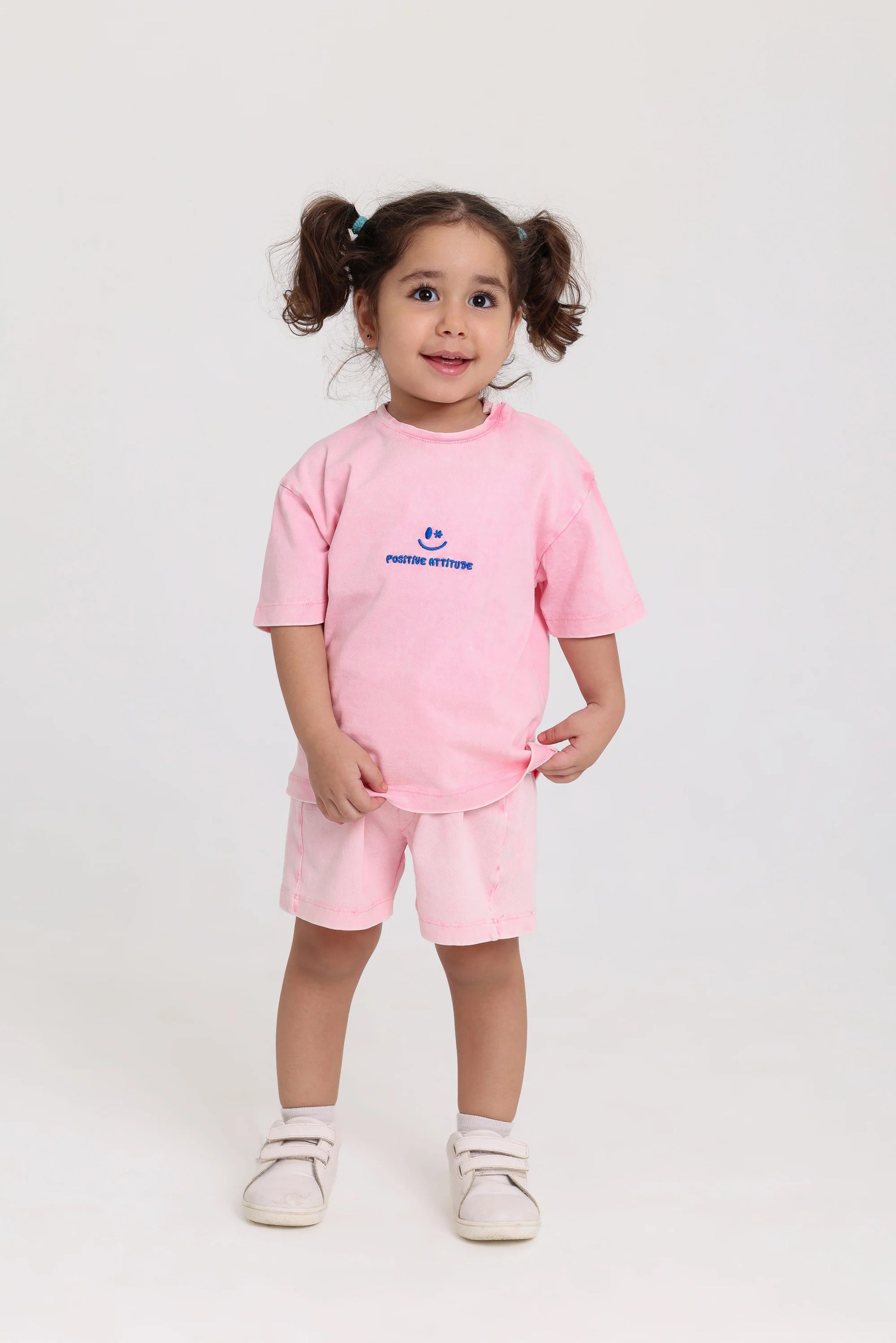 baby girls cotton outfit set – pink