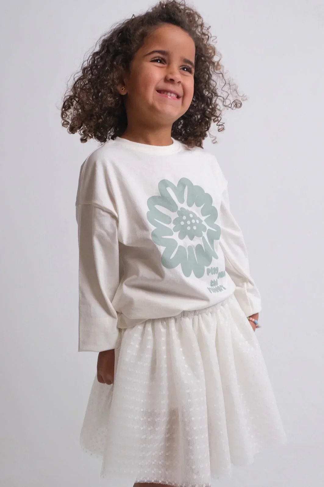 "play among the flowers" long-sleeved t-shirt