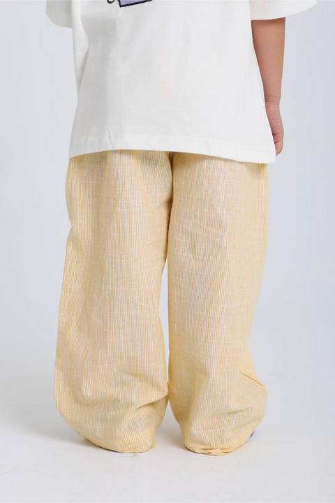 unisex baby cotton pants – yellow