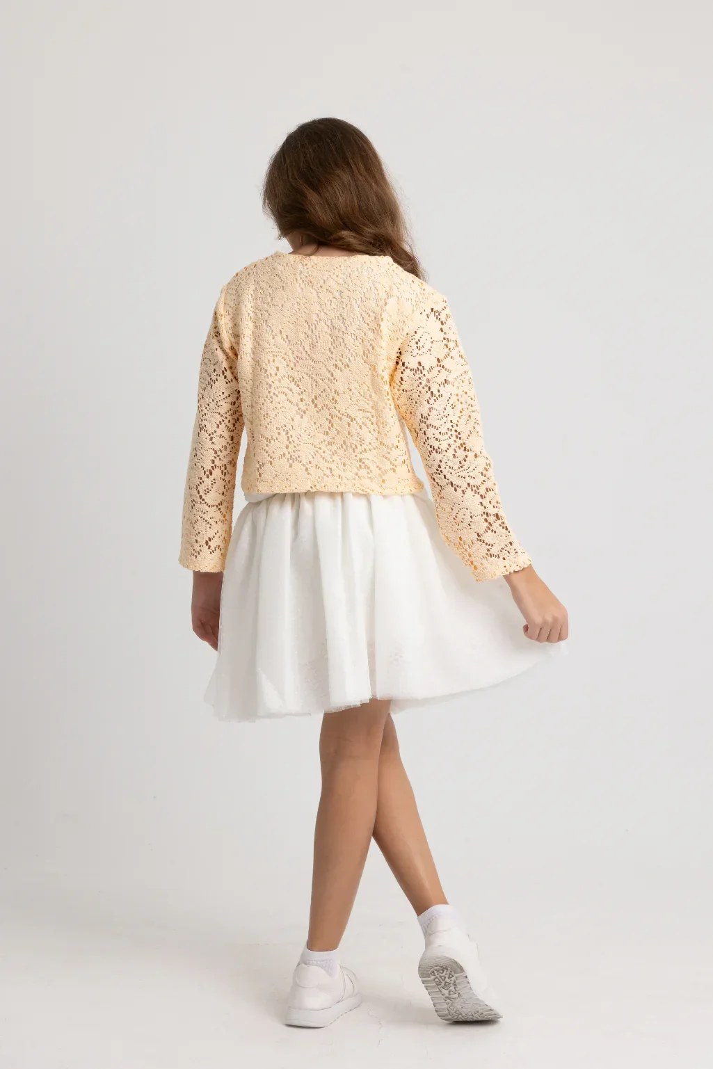girls lace blouse – beige