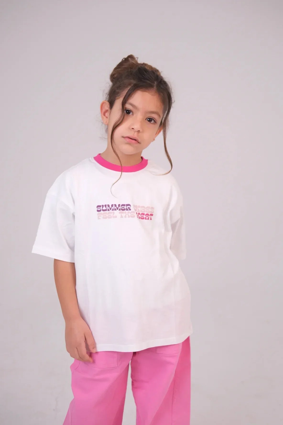 "summer vibes" short-sleeved t-shirt – white