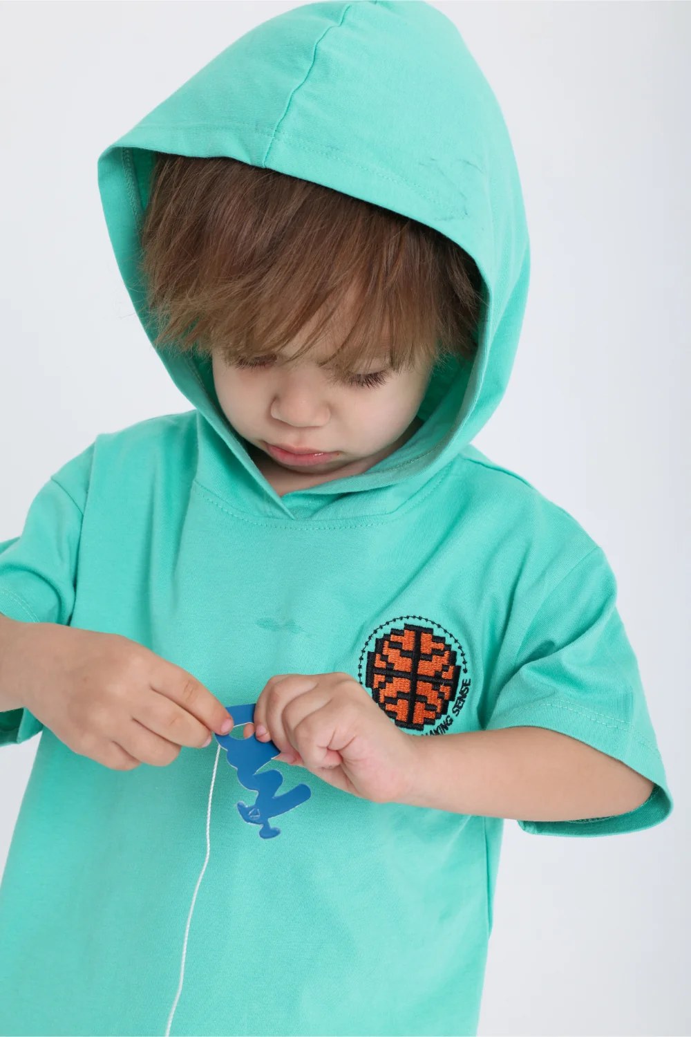 unisex baby mint "stop making sense" hooded t-shirt