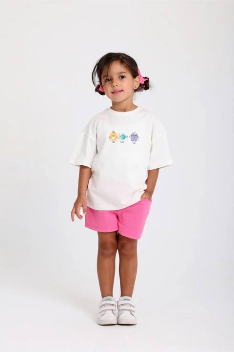 unisex baby off-white "circle triangle square" cotton t-shirt