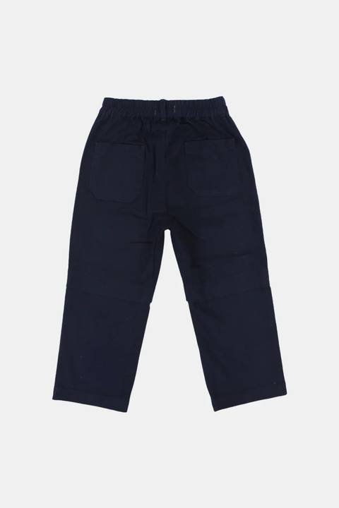 unisex baby gabardine pants - navy