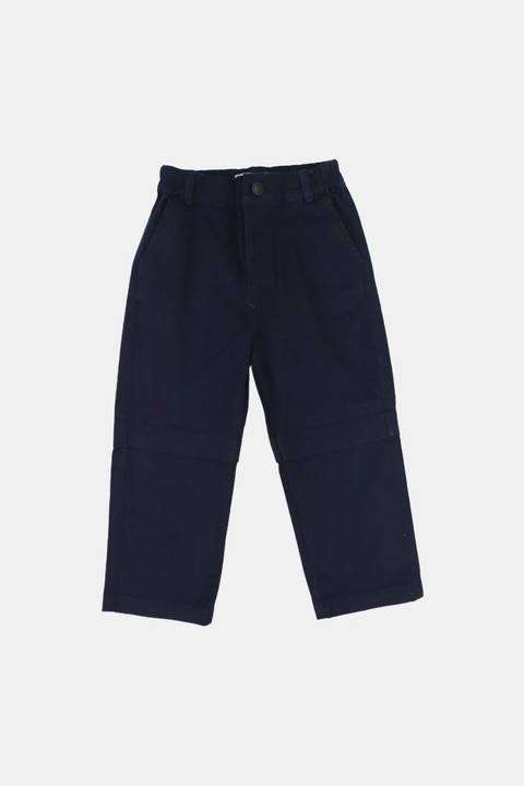 unisex baby gabardine pants - navy