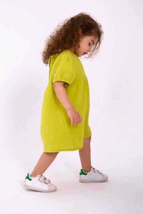 baby girls cotton dress – light green
