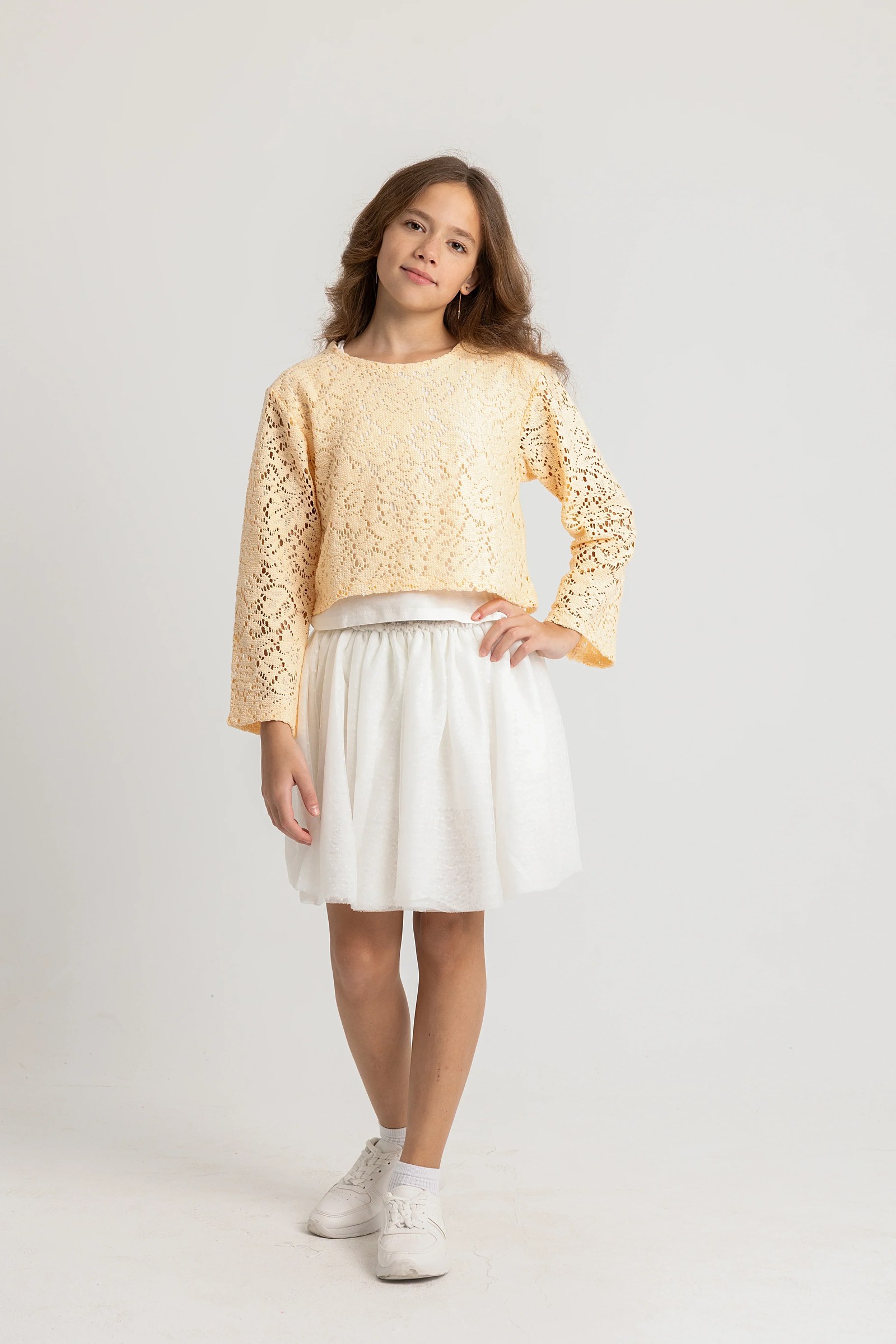 baby girls tulle skort – offwhite