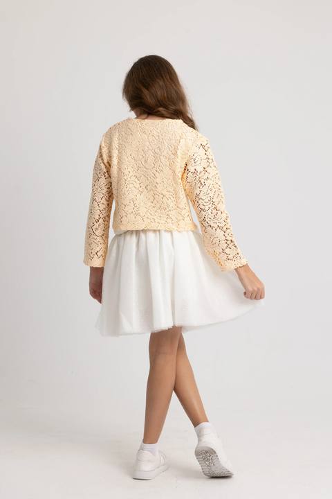 baby girls tulle skort – offwhite