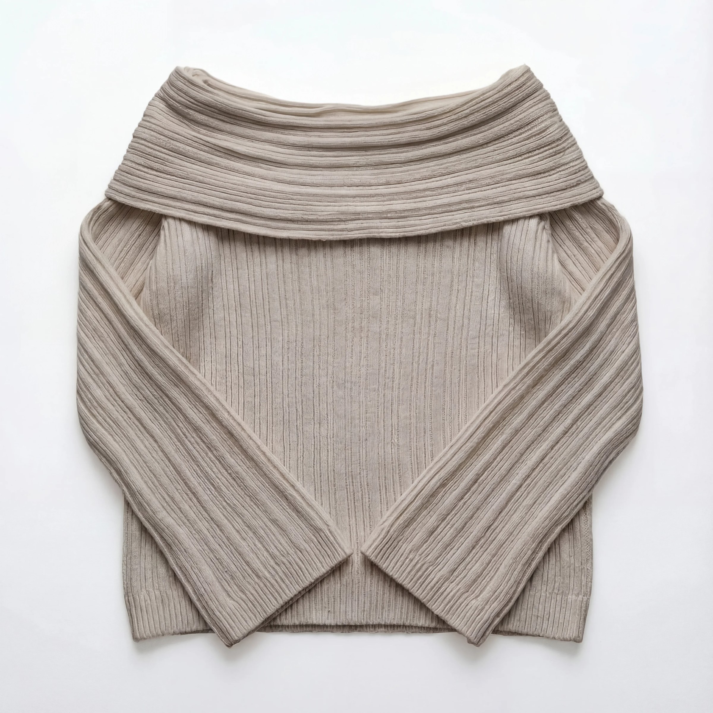 Knitted Off-Shoulder Sweater