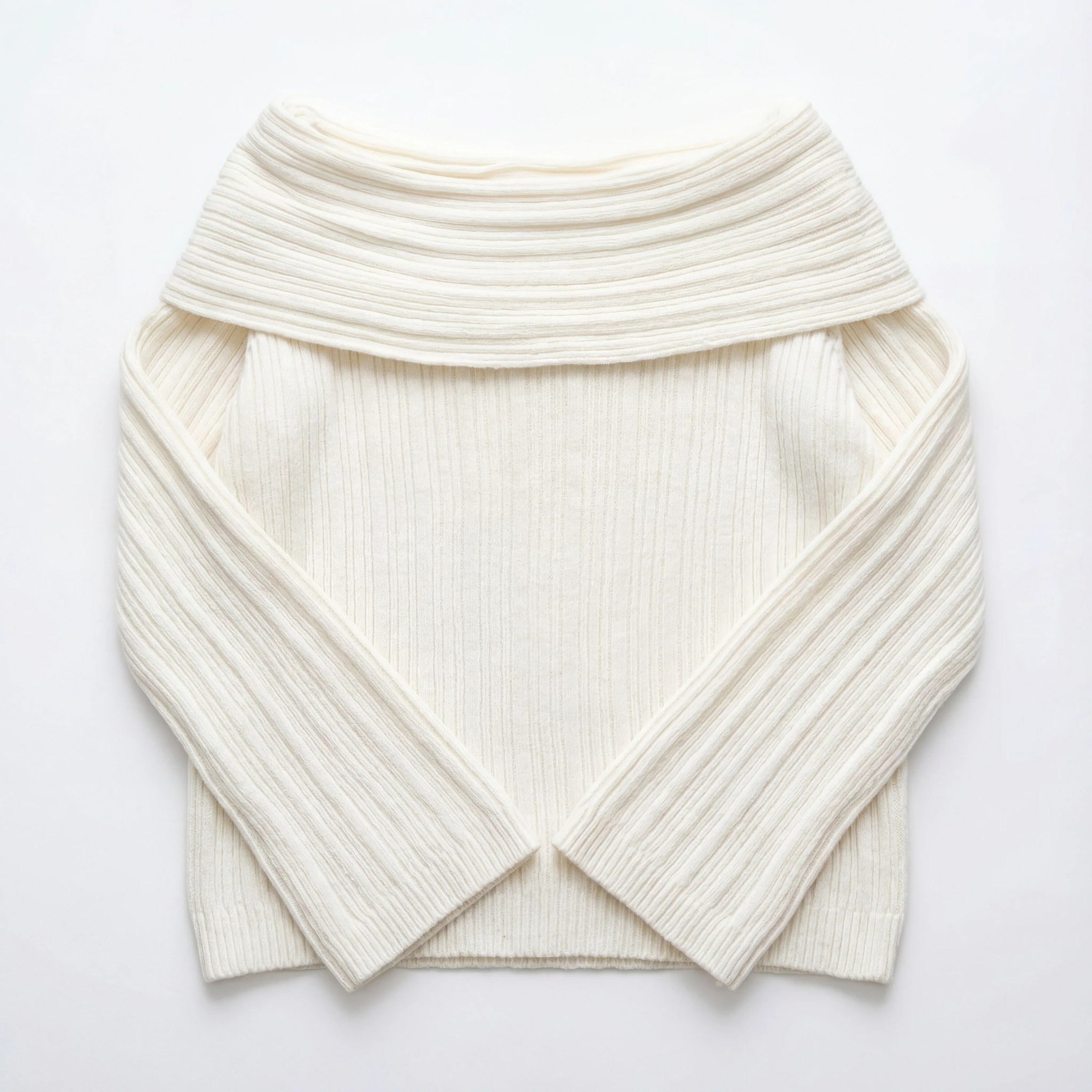 Knitted Off-Shoulder Sweater