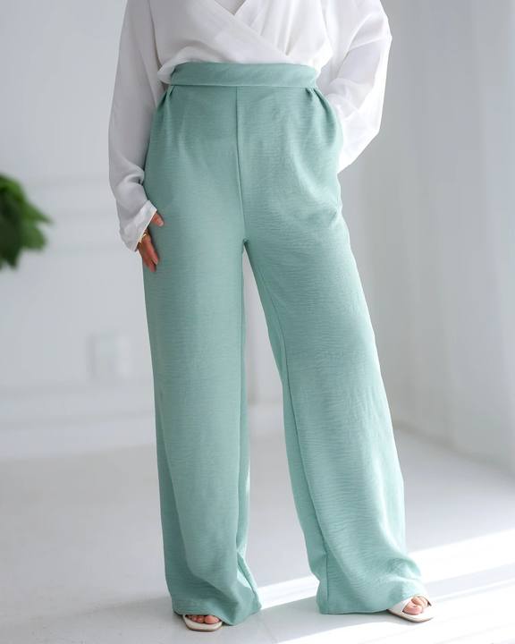 Gumus Crepe Wide-Leg Pants